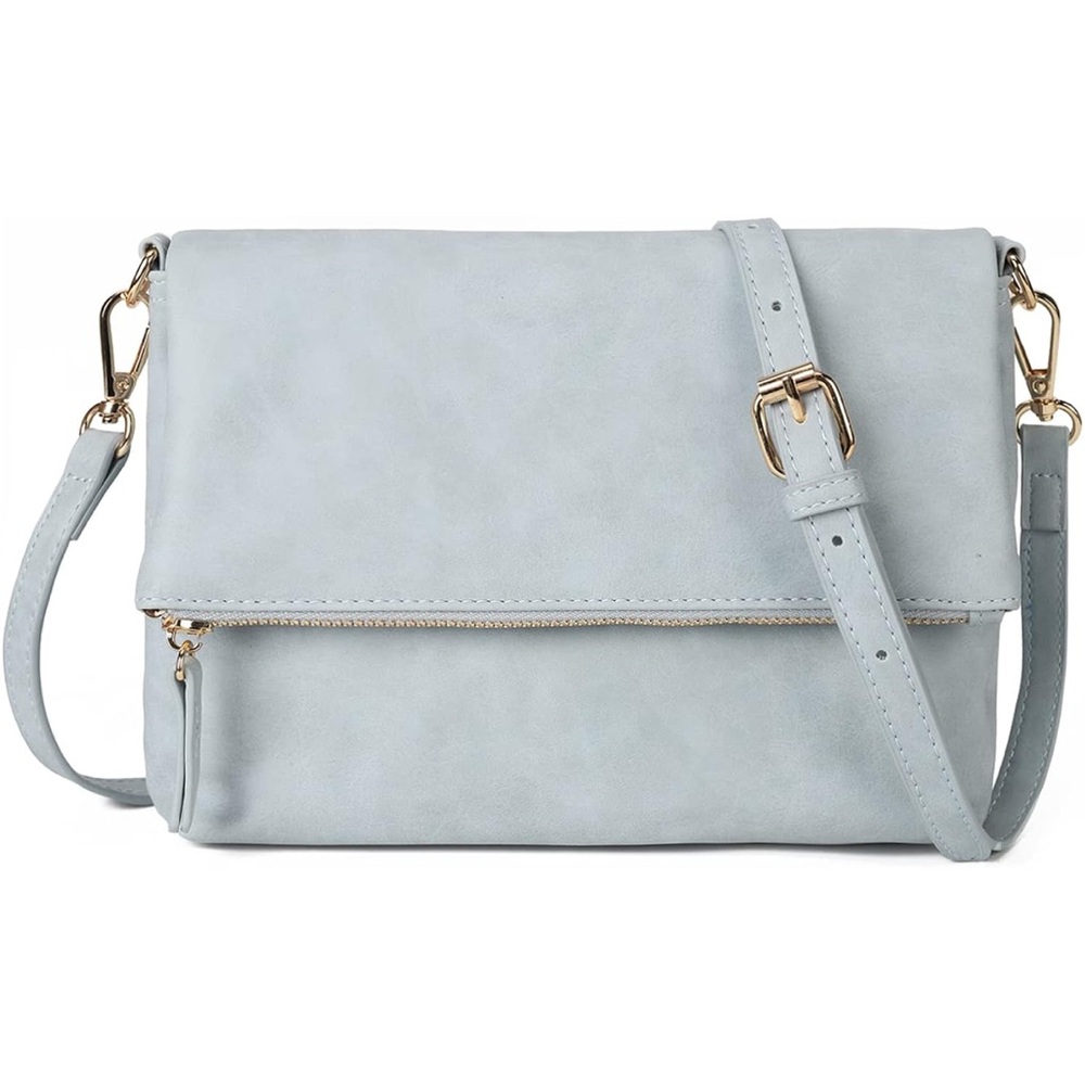 Elegant Light Blue Crossbody Bag